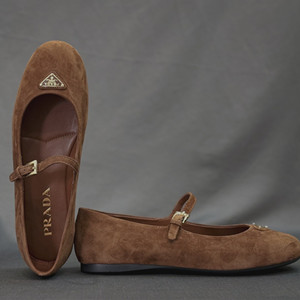prada suede ballerinas shoes