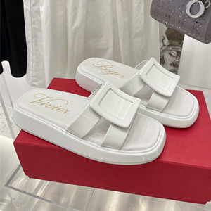 roger vivier slide covered buckle mules in patent leather