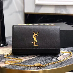 ysl yves saint laurent 24cm kate medium in grain de poudre embossed leather