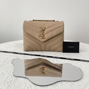 9a+ysl loulou small y-quilted leather bag