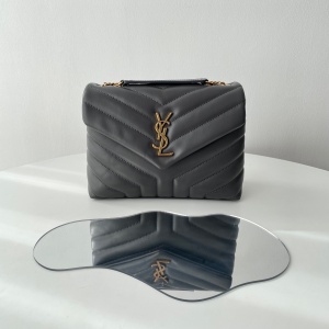9a+ysl loulou small y-quilted leather bag