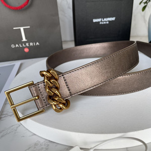 ysl yves saint laurent 3.0cm calfskin belt