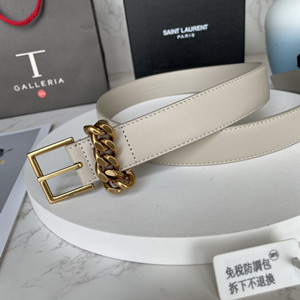 ysl yves saint laurent 3.0cm calfskin belt