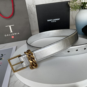 ysl yves saint laurent 3.0cm calfskin belt
