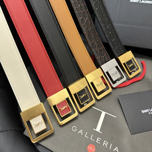 ysl yves saint laurent 3.0cm la 66 buckle belt