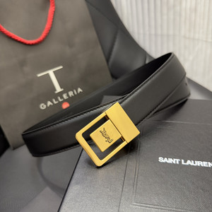 ysl yves saint laurent 3.0cm la 66 buckle belt