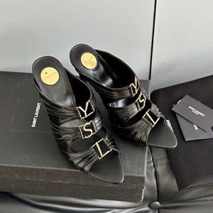 ysl yves saint laurent emilie mules in leather