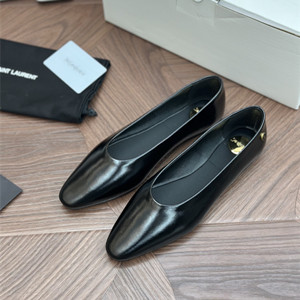 ysl yves sao ballerinas in smooth leather