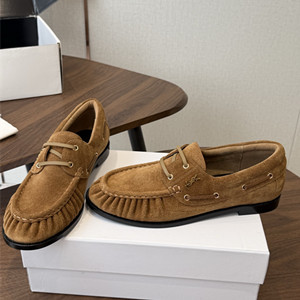 ysl yves saint laurent le loafer boat shoes in suede